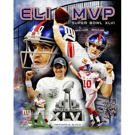 - Eli Manning Super Bowl XLVI MVP Composite Sports Photo