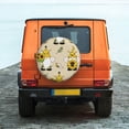 thumbnail image 6 of Pofeuu Gnomes Bees And Sunflowers Print Spare Tire Wheel Cover for Car Truck SUV Camper Universal Fit Spare Tire Cover RV Spare Tire Covers-16 inch, 6 of 6