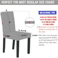 thumbnail image 3 of Chair Covers for Dining Room Set of 4 Stretch Chair Slipcovers with Skirt Removable Washable Kitchen Chair Protector Cover (Grey, 4pcs), 3 of 14