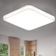 thumbnail image 2 of Luz de techo LED cuadrada AC220-V color blanco cocina balcón veranda Luz de área moderna, línea dorada, 220 * 220 * 50 mm Adepaton LL-0567, 2 of 7