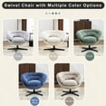 thumbnail image 4 of Blue Calming Chenille | 360° Swivel in Peaceful Rooms | Tranquil Atmosphere Creation, 4 of 5