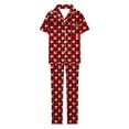 thumbnail image 5 of Jamicy Loungewear for Women Gifts for Wives Womens Short Sleeve Pajamas Set Soft Sleepwear Button Down Shirt and Long Pants Pj Lounge Sets S-Xxl with Pockets, 5 of 5