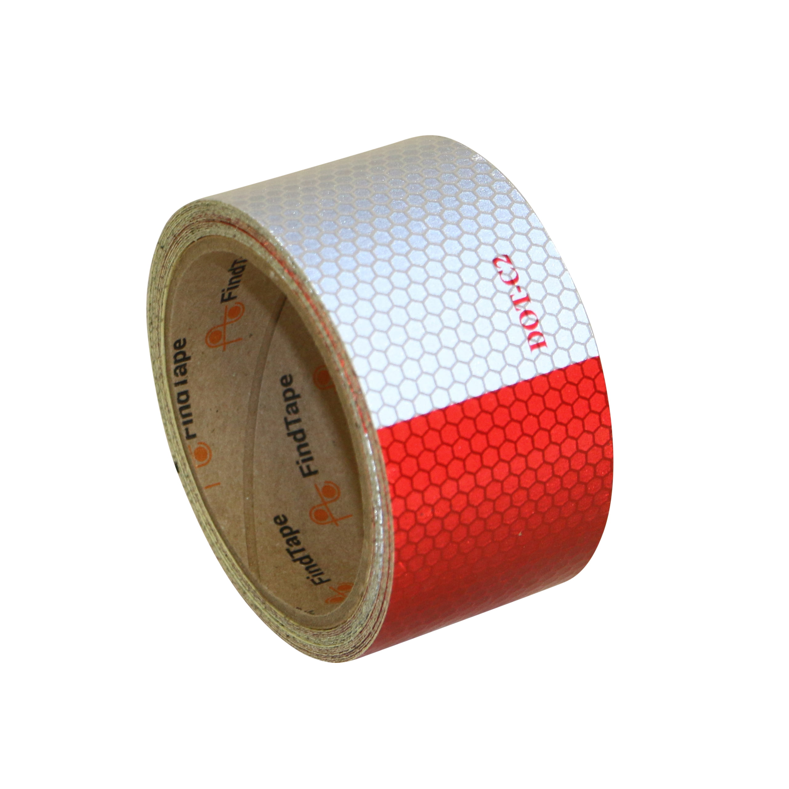 Red White High-Intensity Honeycomb Reflective Tape, DOT-C2 Conspicuity Tape