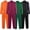 Orange, variant on Frnrwgo Men's Jumpsuit One Piece Solid Color Long Sleeve Collared Casual Coverall Pants Set