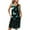 Light Blue, variant on Oplxuo Pleated Summer Dress for Women Trendy Butterfly Printed Casual Crewneck Sleeveless A-Line Swing Beach Dress with Pockets