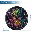 thumbnail image 3 of Voice Activated Clock with Glow Light 12 Inch Large Silent Wall Clock Battery Operated for Home Decor Pineapple with Sunglasses, 3 of 8