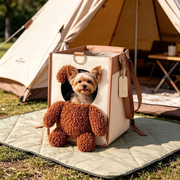 Teddy Carrier Bag for Dogs and Cats,2 in 1 Multifunctional Teddy Bear Dog Carrier Bag,Puppy Purse Carrier for Small Dogs,Portable Convenient Travel Tote for Walks and Errands