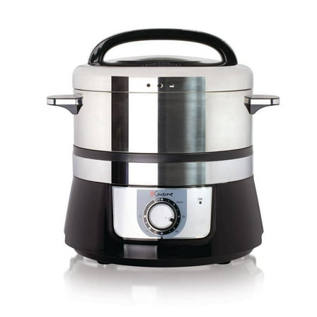 Electric 3.4 Qt. Stainless Steel Food Steamer and Rice Cooker
