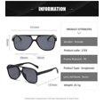 thumbnail image 3 of Vintage Aviator Sunglasses For Women Men 70s Glasses Retro Oversized Yellow Lens Shades, 3 of 5