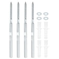 thumbnail image 1 of Uxcell 6.4" Soporte de Estante Flotante Oculto Hardware Soporte de Estante Invisible 6pcs, 1 of 6