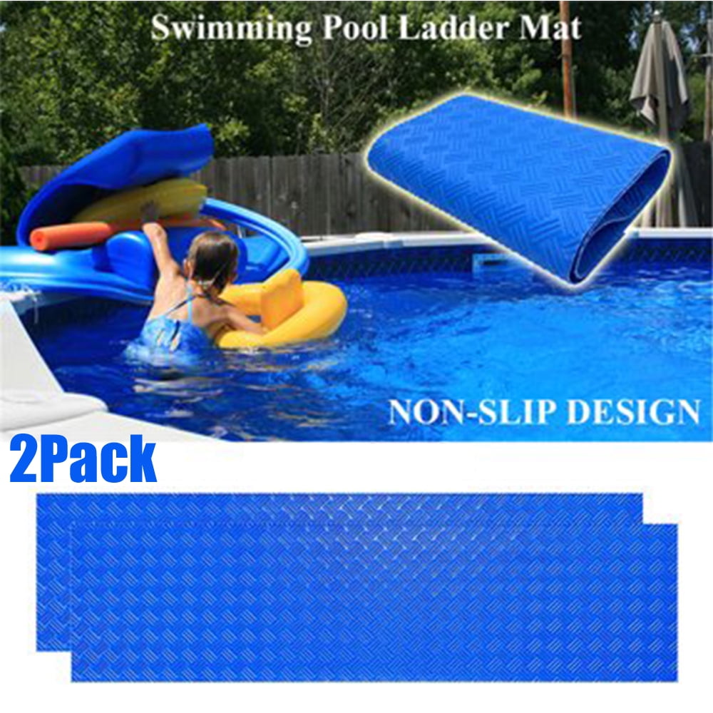 2 Rolls Pool Ladder PadSwimming Pool Step Mat with NonSlip TextureProtective Safety Ladder