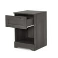 thumbnail image 3 of Benjara Vinie Nightstand with 1 Drawer and Shelf, Modern Taupe Gray Finish, 3 of 5