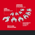 thumbnail image 3 of CRAFTSMAN Crowfoot Wrench Set, Open End, SAE, 10 Piece (CMMT12052LZ), 3 of 10
