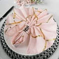 thumbnail image 4 of BalsaCircle 5 Pieces Blush 20" Geometric Design Polyester Dinner Napkins Tablecloths, 4 of 8