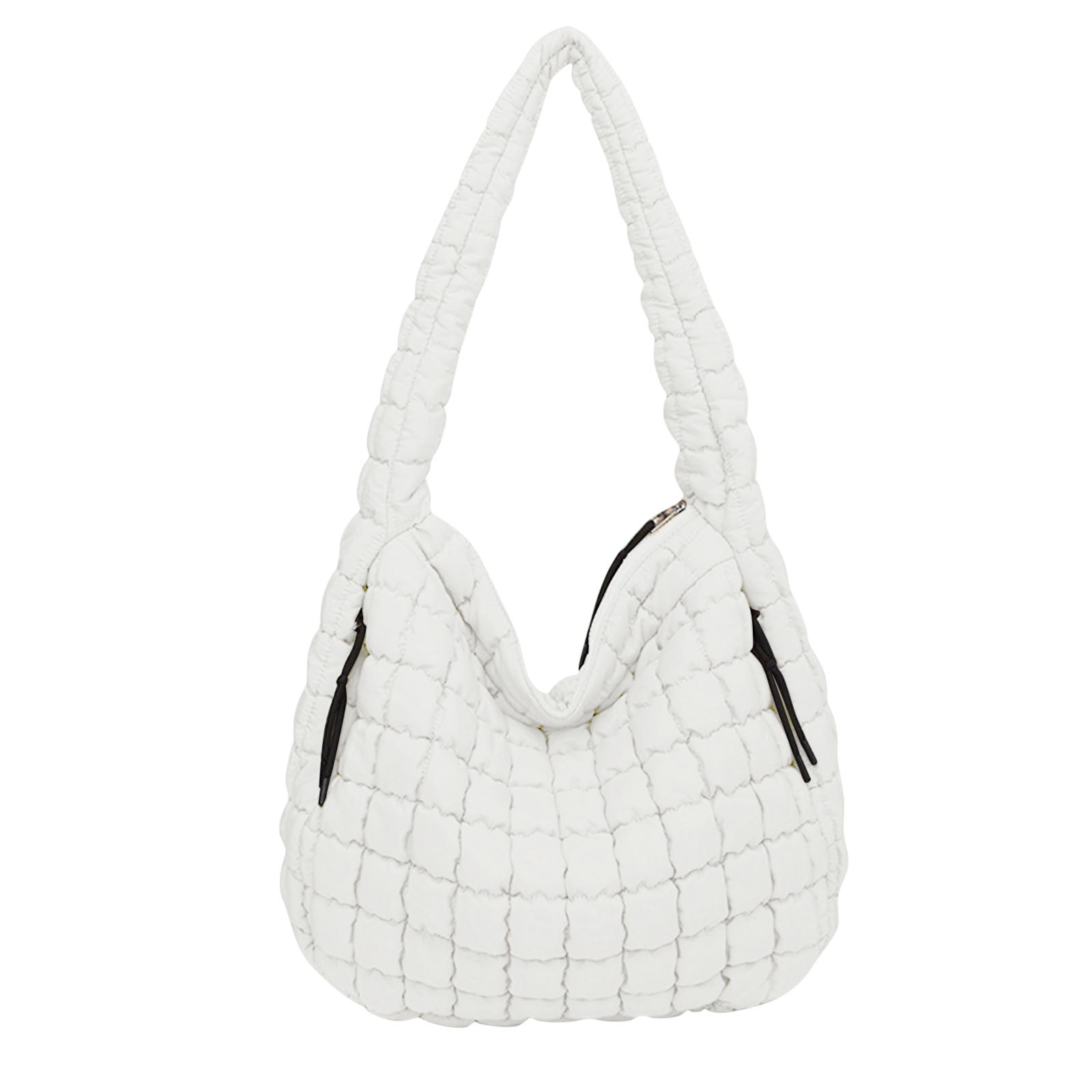 HaoXianJian Bags for Women Padded Tote Quilted Puffer Tote Bag Winter Down Cotton Soft Large Shoulder Bag