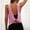 Pink, variant on 2026 Summer Women's Round Neck Twist Back Tank Top, Sleeveless Open Back Workout Top for Yoga Running and Casual Wear