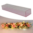thumbnail image 3 of destyer Rectangular Flower Vase Ornament for Dining Table Indoor Plants Celebration pink, 3 of 9
