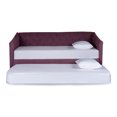 thumbnail image 2 of Cama Doble Makora Modelo Nigari de Velvet Morado, 2 of 8