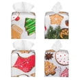 thumbnail image 5 of Rocae Christmas Gingerbread Cookies for High-grade Leather Tissue Box, Exquisite Fashionable Design, Office Tissue Box, Waterproof Family Tissue Box, 5 of 8