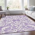thumbnail image 3 of Dalyn Rugs Premium Machine Washable Mayfield AMF973 Purple 9' x 12' Rug, 3 of 7