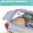 thumbnail image 2 of Melii Bento Box with Removable Divider - 880 ml - pink - 1 count, 2 of 6