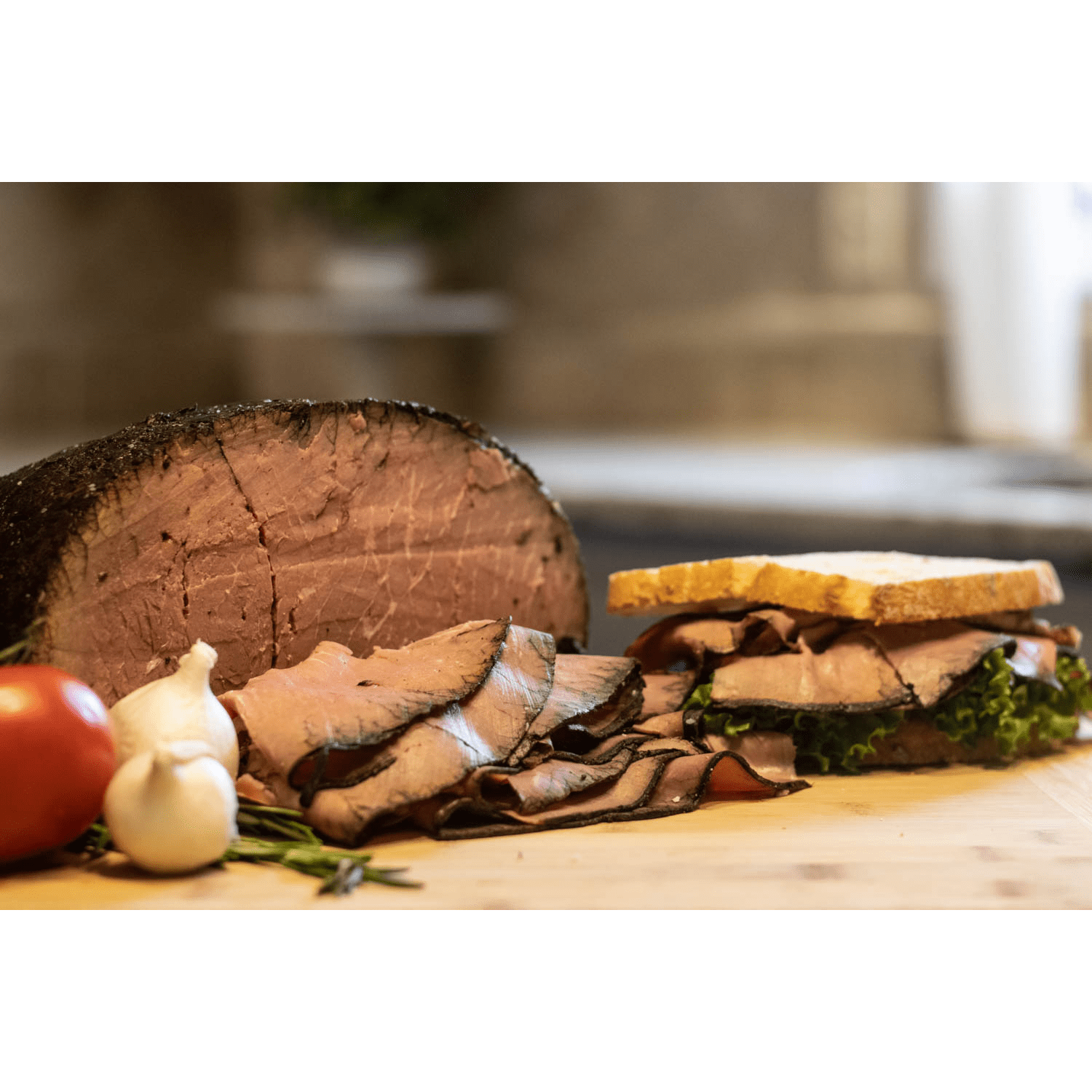 Best's Oven Roasted Bottom Round Flat Roast Beef, Deli Sliced (Plastic Bag), 2 OZ (56 g), 9g Protein Per Serving