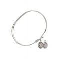 thumbnail image 2 of 7 inch Oval Eye Hook Bangle Bracelet w/ St. Cecilia / Marching Band in Sterling Silver, 2 of 3