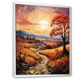 thumbnail image 2 of Designart "Countryside Autumnal Orchard Collage I" Landscape & Nature Floater Framed Canvas Print, 2 of 7