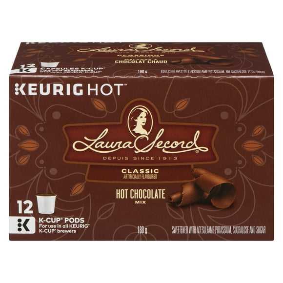 Keurig® Laura Secord® Mélange à chocolat chaud capsules K-Cup® Boîte 12 capsules K-Cup®