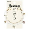 thumbnail image 3 of No Boundaries Gold-Tone and Faux Pearl Multi Row Charm Chain, 1-Piece, Women’s, 3 of 4