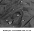thumbnail image 3 of Naiovety Cubierta antipolvo portátil para muebles, impermeable, resistente al polvo, bolsa para muebles, cubierta antipolvo para gabinete de Jardín y Patio Negro No.01 Naiovety HA025345-01, 3 of 5