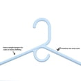 thumbnail image 6 of (5 pack) Mainstays White Heavyweight Plastic Clothes Hangers, 9-Count - Strong Support for Coats and Suits, 6 of 9