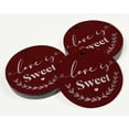 thumbnail image 3 of Inkdotpot 50 Pack Love Is Sweet Wedding Favor Paper Tag Craft Real Silver Foil Hang Tag, 3 of 7