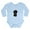 Sky Blue, variant on CafePress - Poodle Pup (Blk) Long Sleeve Infant Bodysuit - Long Sleeve Cotton Baby Bodysuit