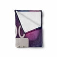 thumbnail image 2 of 100th Birthday Soft Flannel Fleece Blanket, Cartoon Print Cake and Candles on Abstract Backdrop Image Artwork Print, Cozy Plush for Indoor and Outdoor Use, 60" x 80", Purple and Pink, by Ambesonne, 2 of 6