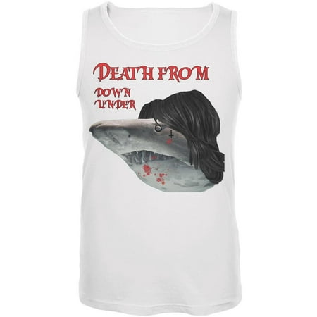 - Death From Down Under Shark White Adult Tank Top
