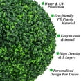 thumbnail image 5 of Sunjoy Tech Artificial Boxwood Balls Topiary - UV Protected Faux Plants Decorative Balls for Indoor, Outdoor, Garden, Wedding, Balcony, Backyard and Home Decor, 5 of 8
