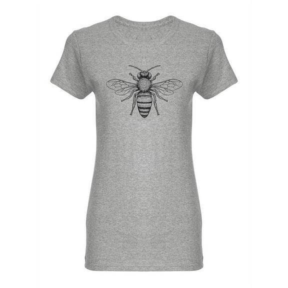 Sketch Of A Honey Bee. T-Shirt Women -Image by Shutterstock, Female x-Large
