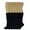 Black, variant on Women's Extra Long Knee High Slouch Scrunch Socks Cotton Blend 28 Colors Pack of 6, Fits 5-10 - Forest Green