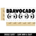 thumbnail image 2 of Bravocado Bravo Avocado Teacher Student School Self-Inking Rubber Stamp Ink Stamper - Red Ink - Small 1-1/2 Inch, 2 of 7
