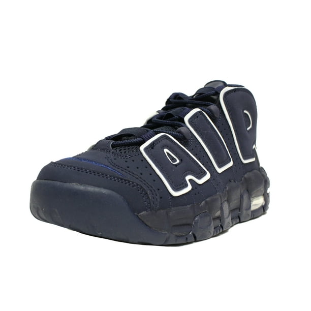 Nike - NIKE AIR MORE UPTEMPO GS SZ 6.5 Y YOUTH OBSIDIAN NAVY BLUE WHITE