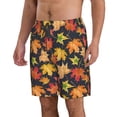 thumbnail image 2 of Pofeuu Colorful Maple Leaves Prin Men's Swim Trunks Quick Dry Bathing Suit Swimming Board Shorts Mesh Lining Beach Swimwear-XX-Large, 2 of 6