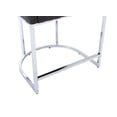 thumbnail image 5 of Guyou 24” Modern Linen Counter Barstool with Upholstered Bucket Kitchen Island Chair with Silver Metal Frame and Curved Back for Living and Dining Room, Grey, 5 of 11