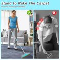 thumbnail image 3 of Carpet Rake for Pet Hair Removal - Reusable Remover, 60” Adjustable Long Handle Cat Dog Scraper with Patented Design, Brush Rugs, Mats Blue 60�, 3 of 8