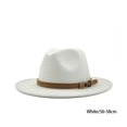 thumbnail image 4 of Sombrero de Fieltro Minnieouse para Mujer Accesorio de Otoño Invierno Color Blanco 56-58cm, 4 of 6