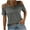 Gray, variant on Wenyuyu Womens Cold Shoulder Tops Summer Solid Sexy Cut Out T-Shirts Double Straps Short Sleeve Going Out Blouses Pink S