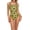 Gold, variant on Printed One Piece Thin Strap Athletic Swimsuit, Team or Practice Swimwear for Girls and Women (FN040) - Multi Blue - 34