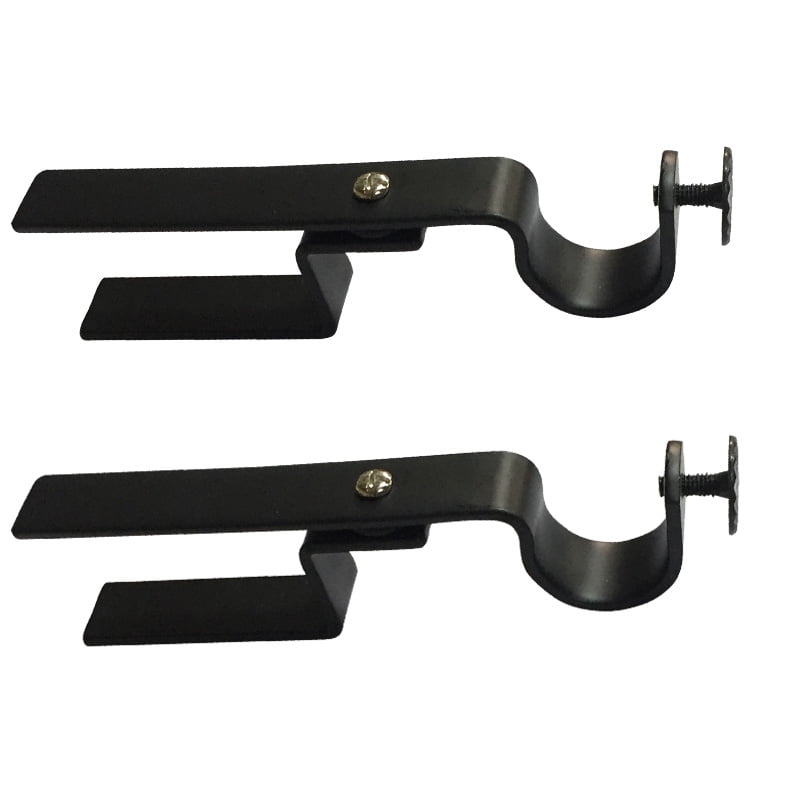 1' Painted Curtain Rod Brackets, by NoNo Bracket (2 Pack)