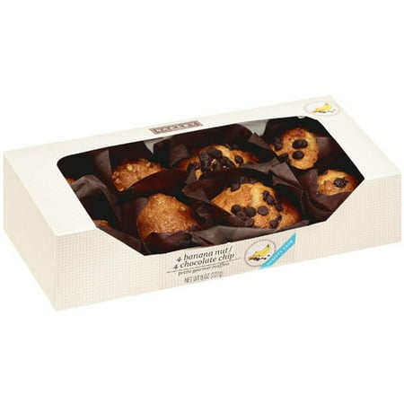 Wal-mart Bakery Banana Nut/choc Chip Muffins - Mini