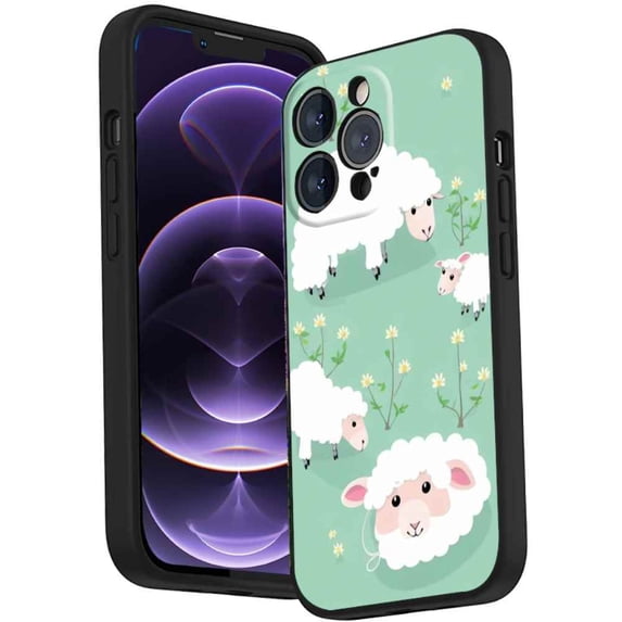 Compatible with iPhone 14 Pro Max Phone Case, sheep-animal364 Case Silicone Protective for Teen Girl Boy Case for iPhone 14 Pro Max